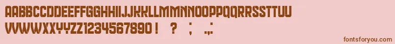 Weitere Informationen zur QueenDeaBook-Schriftart QueenDeaBook-Schriftart – Braune Schriften auf rosa Hintergrund