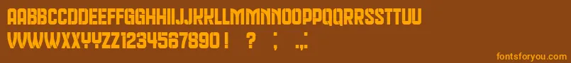 Więcej informacji o czcionce QueenDeaBook Czcionka QueenDeaBook – pomarańczowe czcionki na brązowym tle