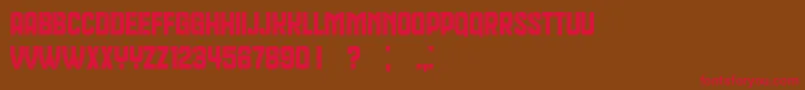 QueenDeaBook Font – Red Fonts on Brown Background
