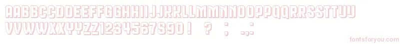 QueenDeaHollow Font – Pink Fonts on White Background
