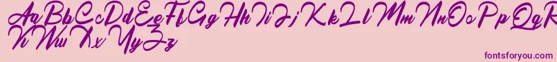 More about QueenslandFree Font QueenslandFree Font – Purple Fonts on Pink Background