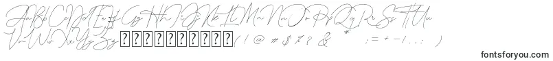 Queenstown Signature-fontti – Komentosarjafontit