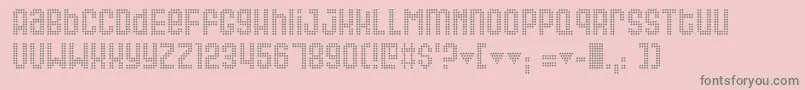 QUEER    Font – Gray Fonts on Pink Background