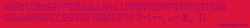 QUEER    Font – Purple Fonts on Red Background