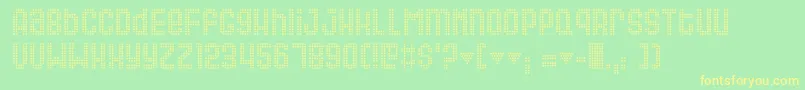 QUEER    Font – Yellow Fonts on Green Background