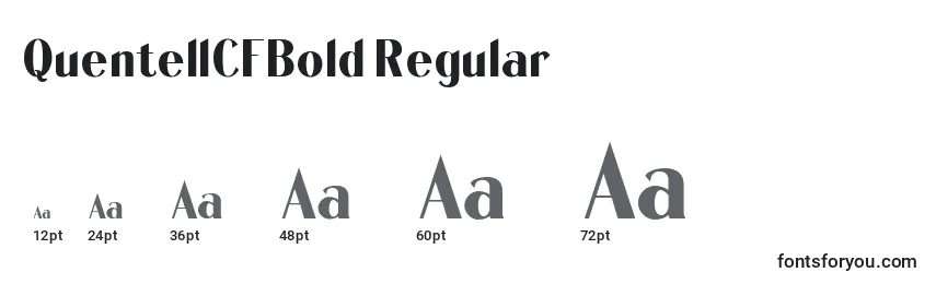 Größen der Schriftart QuentellCFBold Regular