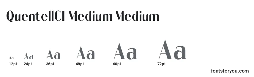 Größen der Schriftart QuentellCFMedium Medium
