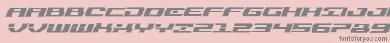 Troopersacadexpandital Font – Gray Fonts on Pink Background