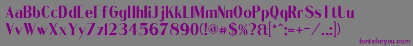 QuentellCFSemiBold Regular Font – Purple Fonts on Gray Background
