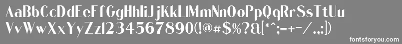 QuentellCFSemiBold Regular Font – White Fonts on Gray Background