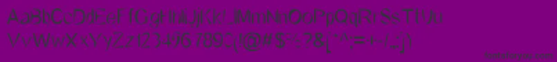 フォントQuentin – 紫の背景に黒い文字