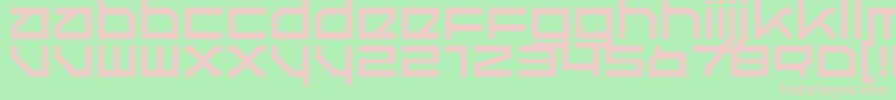 QUER     Font – Pink Fonts on Green Background