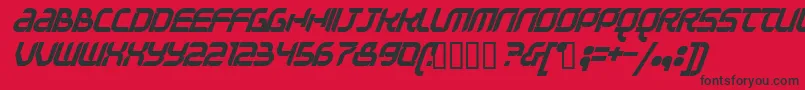QUESTIONOFTIME Font – Black Fonts on Red Background