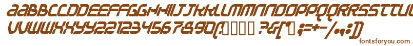 Шрифт QUESTIONOFTIME – коричневые шрифты на белом фоне