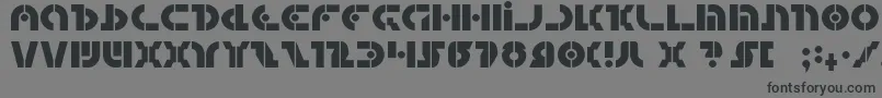 questlok Font – Black Fonts on Gray Background