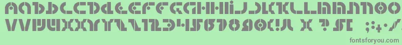 questlok Font – Gray Fonts on Green Background