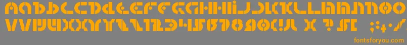 questlok Font – Orange Fonts on Gray Background