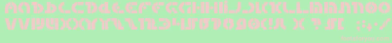 questlok Font – Pink Fonts on Green Background