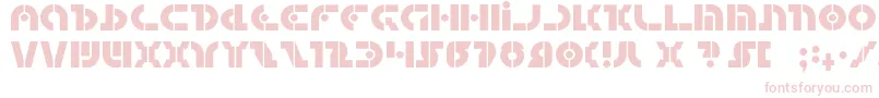 questlok-Schriftart – Rosa Schriften