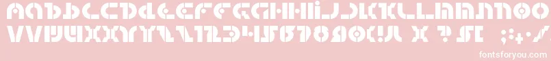 questlok Font – White Fonts on Pink Background
