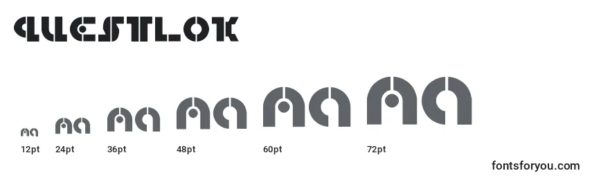 Questlok (137772) Font Sizes