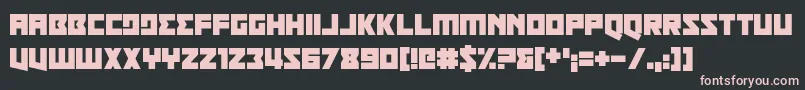 Qui Finn Font – Pink Fonts on Black Background