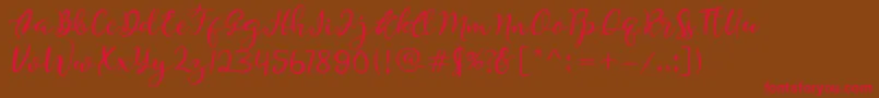 More about Quiche Font Quiche Font – Red Fonts on Brown Background