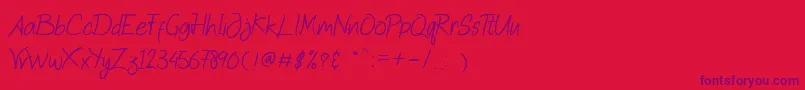 Шрифт Quick Jump – фиолетовые шрифты на красном фоне