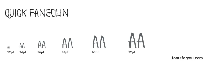 Quick Pangolin Font Sizes