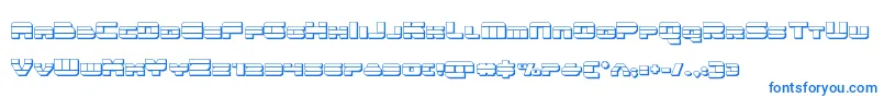 Шрифт quicken3d – синие шрифты на белом фоне