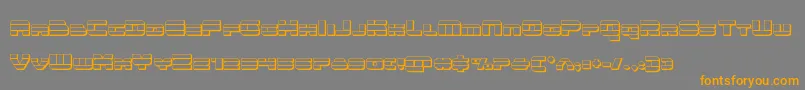 quicken3d Font – Orange Fonts on Gray Background