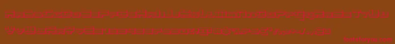 quicken3d Font – Red Fonts on Brown Background