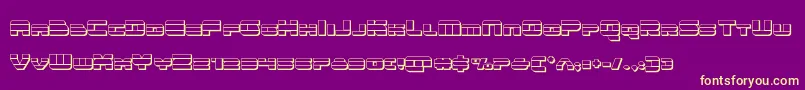 quicken3d Font – Yellow Fonts on Purple Background