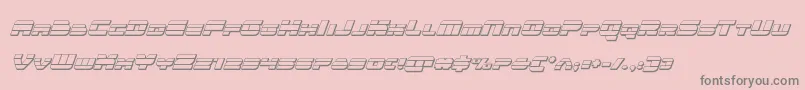 quicken3dital Font – Gray Fonts on Pink Background