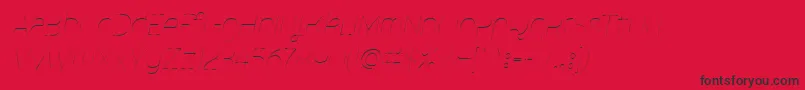 MalinaUltralightItalic Font – Black Fonts on Red Background