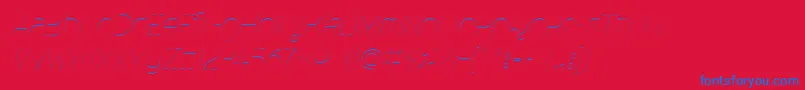 MalinaUltralightItalic Font – Blue Fonts on Red Background