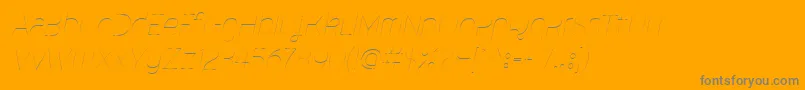 MalinaUltralightItalic Font – Gray Fonts on Orange Background