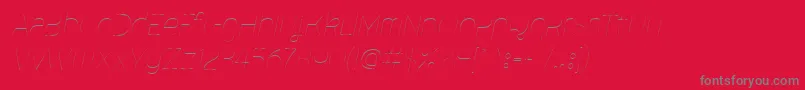 Police MalinaUltralightItalic – polices grises sur fond rouge