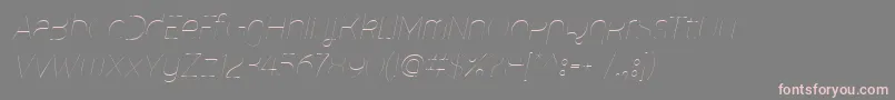 MalinaUltralightItalic Font – Pink Fonts on Gray Background