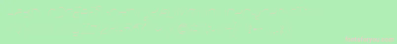 MalinaUltralightItalic Font – Pink Fonts on Green Background