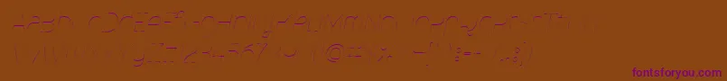 MalinaUltralightItalic Font – Purple Fonts on Brown Background