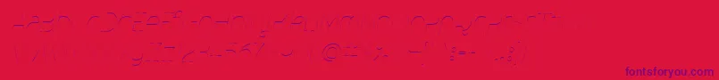 MalinaUltralightItalic-Schriftart – Violette Schriften auf rotem Hintergrund