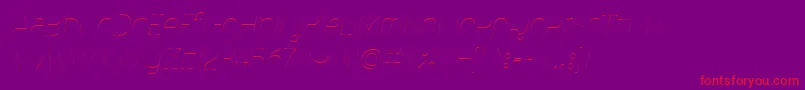 MalinaUltralightItalic Font – Red Fonts on Purple Background