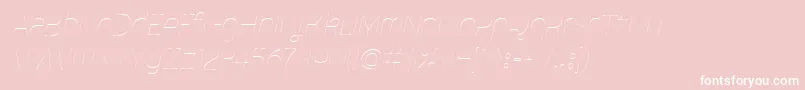 Шрифт MalinaUltralightItalic – белые шрифты на розовом фоне
