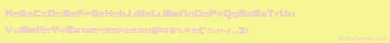 quickencond Font – Pink Fonts on Yellow Background