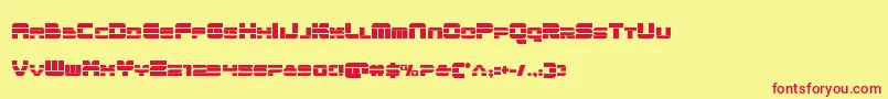 quickencond Font – Red Fonts on Yellow Background