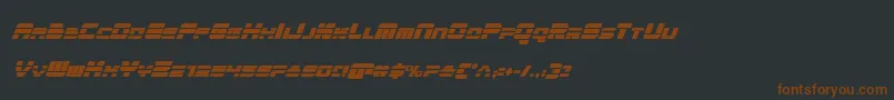 quickencondital Font – Brown Fonts on Black Background