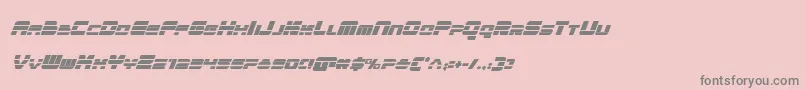 quickencondital-Schriftart – Graue Schriften auf rosa Hintergrund