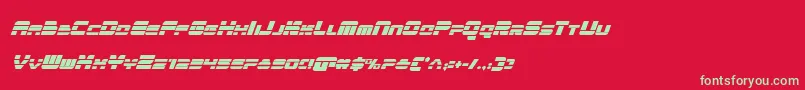 quickencondital Font – Green Fonts on Red Background