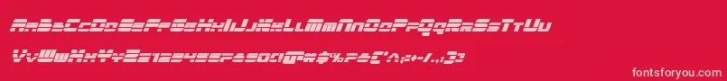 quickencondital Font – Pink Fonts on Red Background